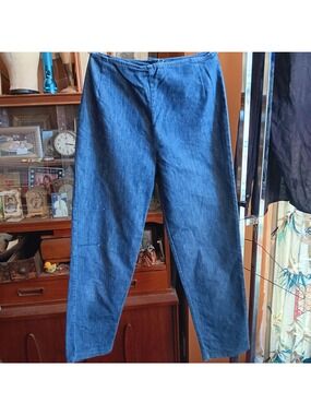 Denim Jeans True Vintage 1970's High-Waisted 24x25 Blue Pykettes Stretch Hippie